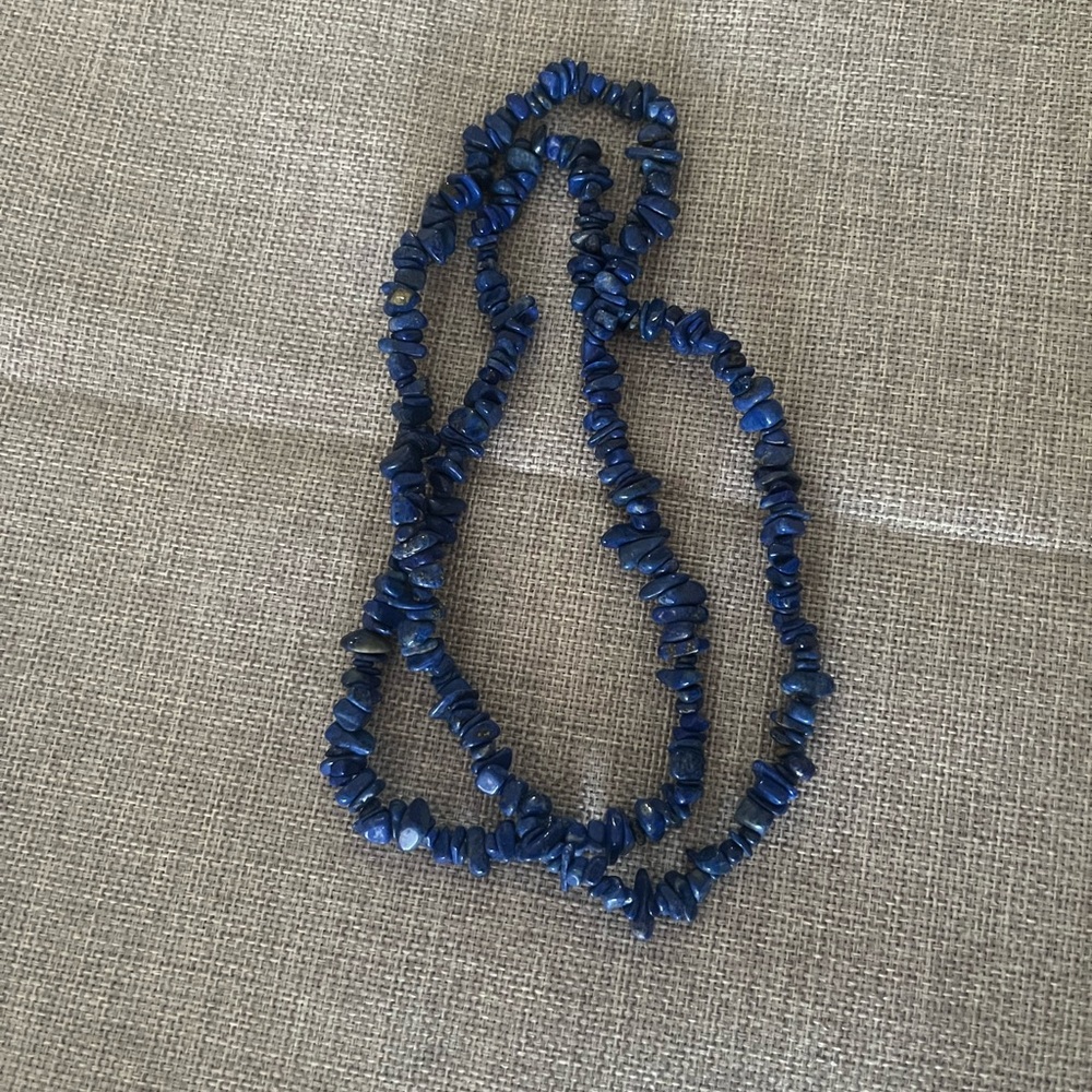 Genuine Lapis Lazuli Chip Necklace